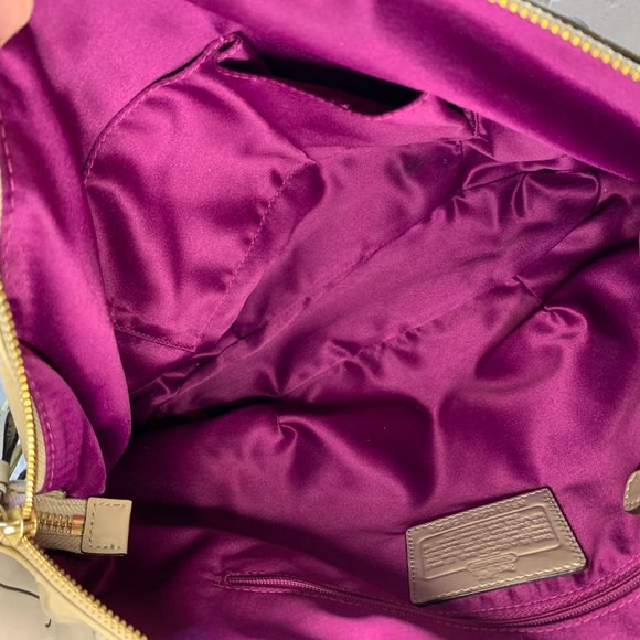 Coach Madison Patent Sophia Satchel  - Camel - Picture 7 of 14